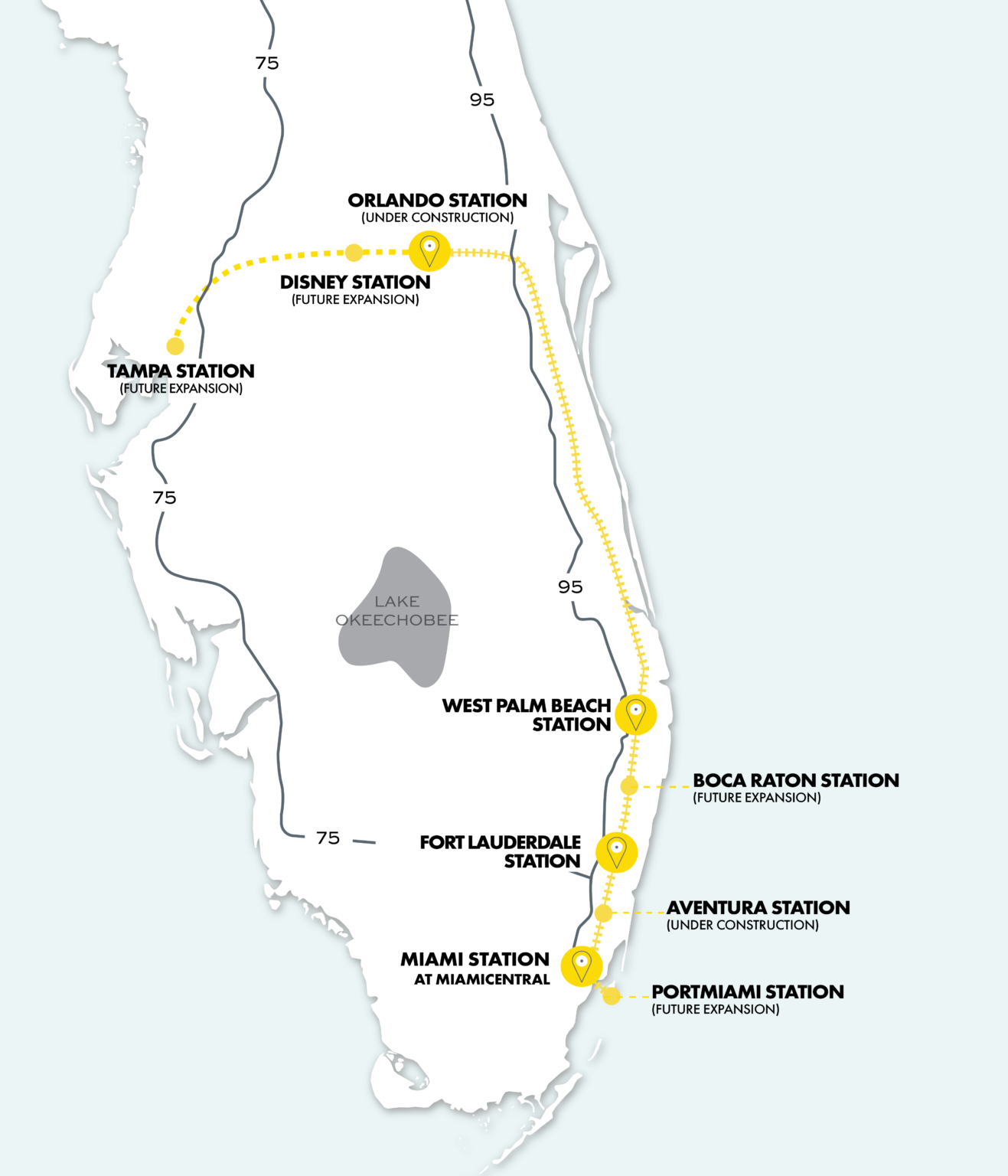 Brightline 2021 Complete Florida Service Map Pride One   Brightline 2021 Complete Florida Service Map 1317x1536 