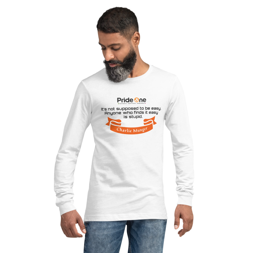 T-Shirt Long Sleeve Quote of Charlie Munger - It's not supposed